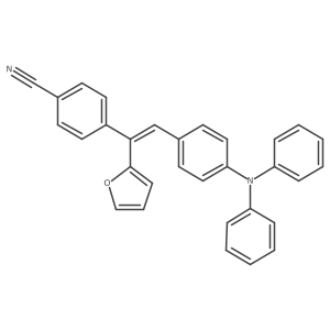 4-[2-[4-(Diphenylamino)phenyl]-1-(2-furanyl)ethenyl]benzonitrile结构式