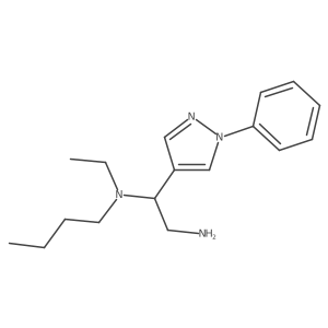 N1-Butyl-N1-ethyl-1-(1-phenyl-1H-pyrazol-4-yl)-1,2-ethanediamine Structure