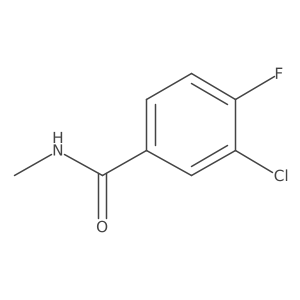 3-chloro-4-fluoro-N-methylbenzamide结构式