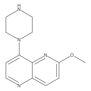 2-Methoxy-8-piperazin-1-yl-[1,5]-naphthyridine结构式