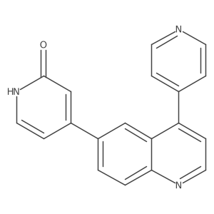 4-[4-(4-Pyridinyl)-6-quinolinyl]-2(1h)-pyridinone Structure
