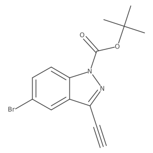 Tert-butyl 5-bromo-3-ethynylindazole-1-carboxylate Structure