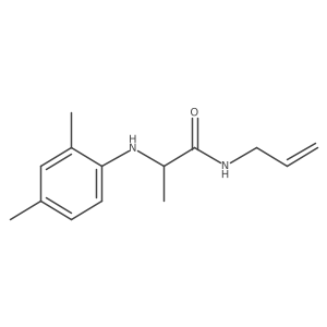 n-Allyl-2-((2,4-dimethylphenyl)amino)propanamide结构式