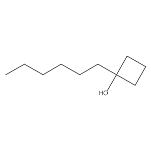 1-Hexylcyclobutanol Structure