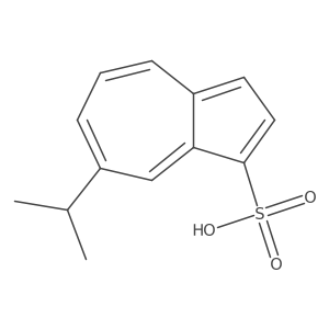 7-(1-Methylethyl)-1-azulenesulfonic acid Structure