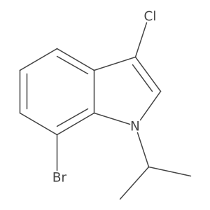 7-bromo-3-chloro-1-isopropyl-1H-indole Structure