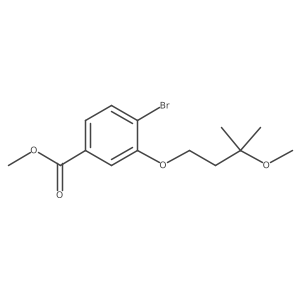 Methyl 4-bromo-3-(3-methoxy-3-methylbutoxy)benzoate Structure