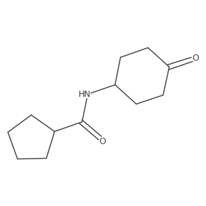 N-(4-oxocyclohexyl)cyclopentanecarboxamide结构式