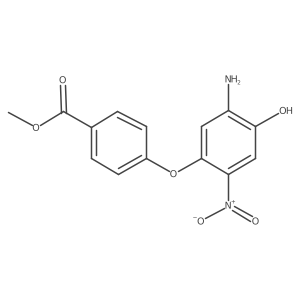 Methyl 4-(5-amino-4-hydroxy-2-nitrophenoxy)benzoate结构式