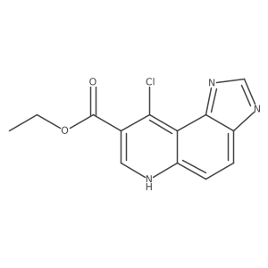 Ethyl 9-chloro-3H-imidazo[4,5-f]quinoline-8-carboxylate结构式
