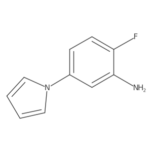 2-fluoro-5-(1H-pyrrol-1-yl)aniline结构式