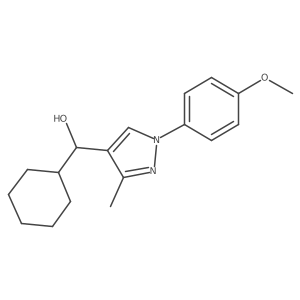 cyclohexyl[1-(4-methoxyphenyl)-3-methyl-1H-pyrazol-4-yl]methanol Structure