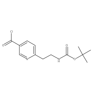 Tert-butyl 5-(chlorocarbonyl)pyridin-2-ylethylcarbamate Structure