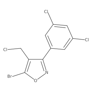 5-Bromo-4-(chloromethyl)-3-(3,5-dichlorophenyl)isoxazole结构式