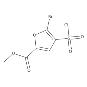 Methyl 5-bromo-4-(chlorosulfonyl)furan-2-carboxylate Structure