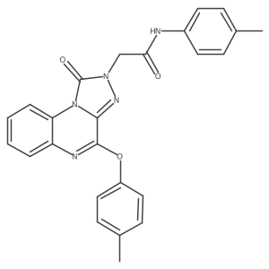 2-(1-oxo-4-(p-tolyloxy)-[1,2,4]triazolo[4,3-a]quinoxalin-2(1H)-yl)-N-(p-tolyl)acetamide Structure
