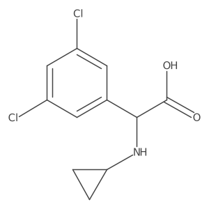 2-(Cyclopropylamino)-2-(3,5-dichlorophenyl)acetic acid结构式