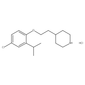 4-[2-(4-Chloro-2-isopropylphenoxy)ethyl]-piperidine hydrochloride结构式