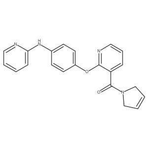(2,5-Dihydro-1H-pyrrol-1-yl)[2-[4-(2-pyridinylamino)phenoxy]-3-pyridinyl]methanone结构式