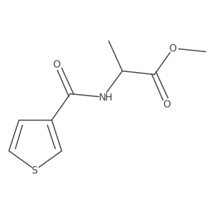 N-(3-Thienylcarbonyl)alanine methyl ester Structure