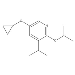 5-Cyclopropoxy-2-isopropoxy-3-isopropylpyridine结构式
