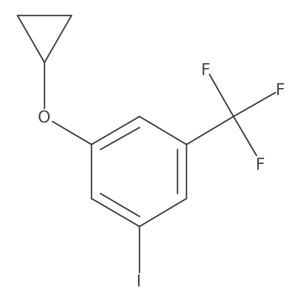 1-Cyclopropoxy-3-iodo-5-(trifluoromethyl)benzene Structure