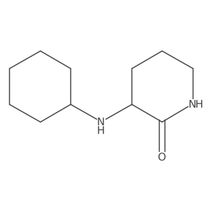 3-(Cyclohexylamino)piperidin-2-one Structure