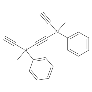 Silane, 1,2-ethynediylbis[ethynylmethylphenyl- Structure