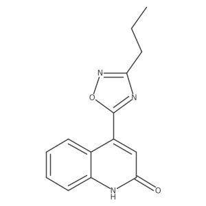 4-(3-propyl-1,2,4-oxadiazol-5-yl)quinolin-2(1H)-one Structure