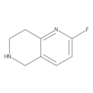 2-Fluoro-5,6,7,8-tetrahydro-1,6-naphthyridine结构式