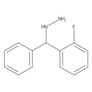 [(2-Fluorophenyl)(phenyl)methyl]hydrazine Structure