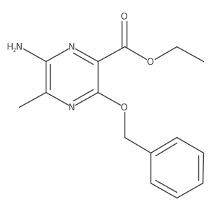 Ethyl 6-amino-5-methyl-3-(phenylmethoxy)-2-pyrazinecarboxylate Structure
