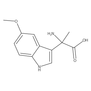 1H-Indole-3-acetic acid, I+/--amino-5-methoxy-I+/--methyl- Structure