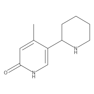 4-Methyl-5-(piperidin-2-yl)pyridin-2(1H)-one结构式
