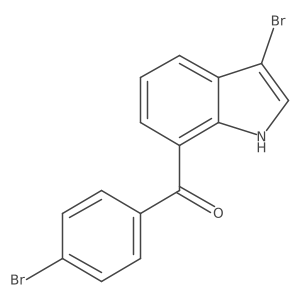 3-Bromo-7-(4-bromobenzoyl)indole结构式