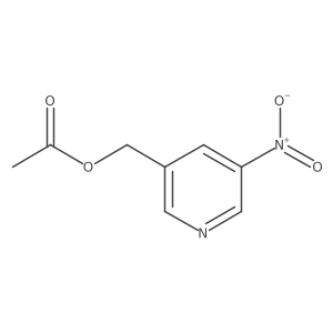 3-Pyridinemethanol, 5-nitro-, 3-acetate Structure
