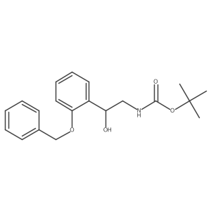 Tert-butyl (2-(2-(benzyloxy)phenyl)-2-hydroxyethyl)carbamate Structure