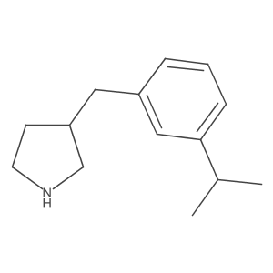 3-{[3-(Propan-2-yl)phenyl]methyl}pyrrolidine Structure
