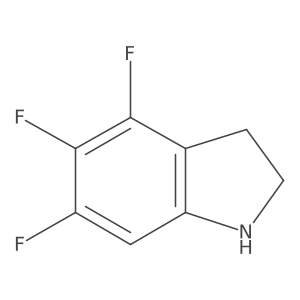 4,5,6-trifluoro-2,3-dihydro-1H-indole结构式
