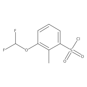 3-(Difluoromethoxy)-2-methylbenzene-1-sulfonyl chloride Structure