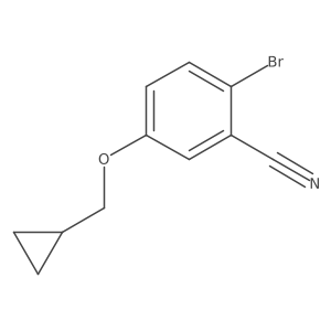2-Bromo-5-(cyclopropylmethoxy)benzonitrile Structure