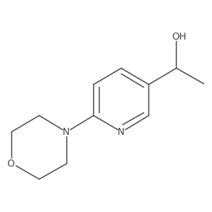 1-(6-Morpholinopyridin-3-yl)ethan-1-ol结构式