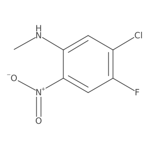 5-chloro-4-fluoro-N-methyl-2-nitroaniline结构式