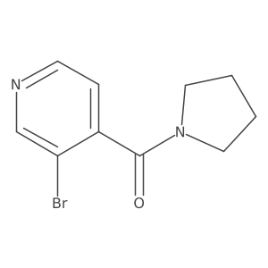 (3-Bromopyridin-4-yl)(pyrrolidin-1-yl)methanone Structure