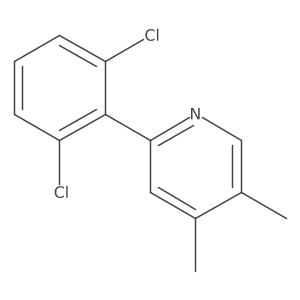 2-(2,6-Dichlorophenyl)-4,5-dimethylpyridine结构式