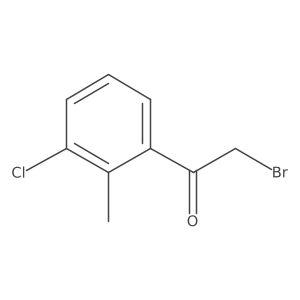 2-Bromo-1-(3-chloro-2-methylphenyl)ethan-1-one Structure