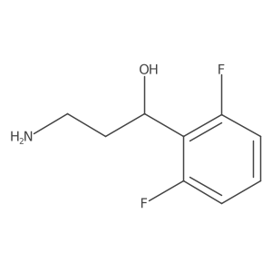 3-Amino-1-(2,6-difluorophenyl)propan-1-ol结构式