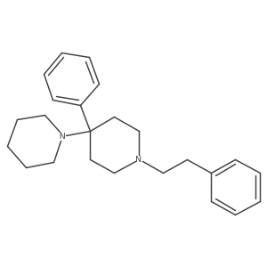 4-Phenyl-1-(2-phenylethyl)-4-piperidin-1-ylpiperidine结构式