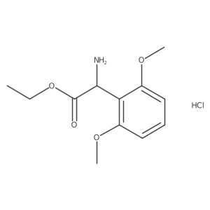 Ethyl 2-amino-2-(2,6-dimethoxyphenyl)acetate hydrochloride Structure