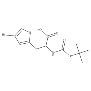 3-(4-Bromothiophen-2-yl)-2-{[(tert-butoxy)carbonyl]amino}propanoic acid Structure